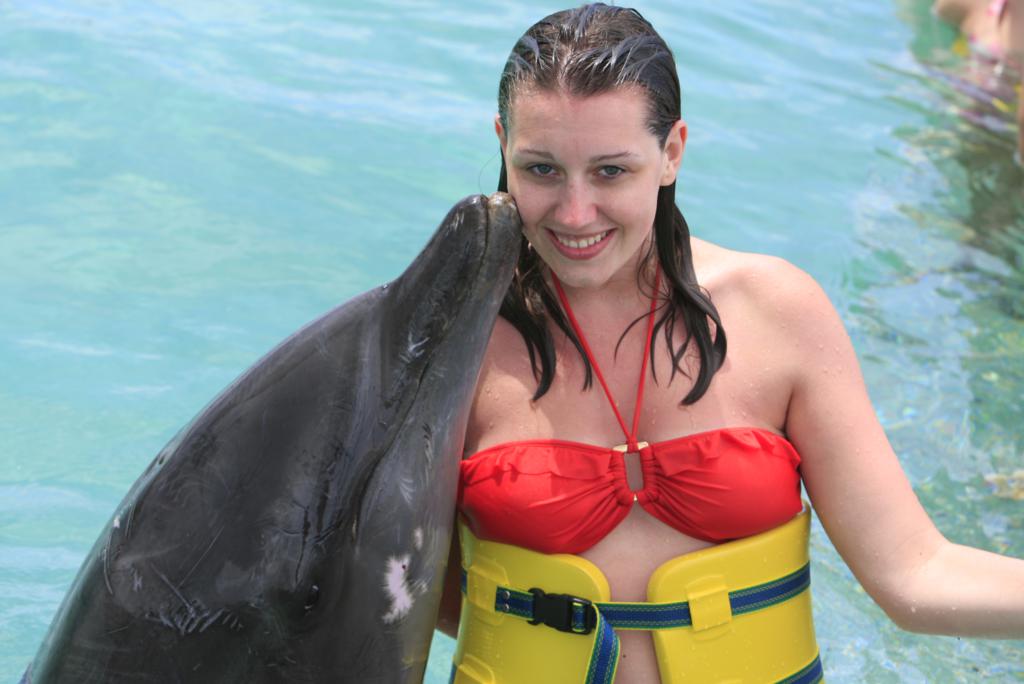 Dolphin kisses