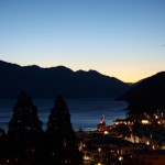 view of Queenstown at night