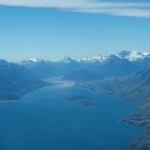 Flying over Lake Wakatipu