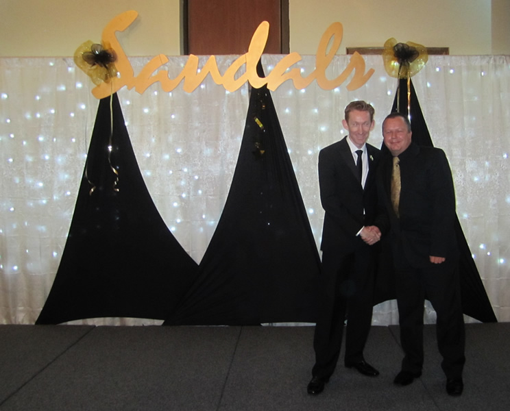Kevin at the Sandals Star Awards 2010
