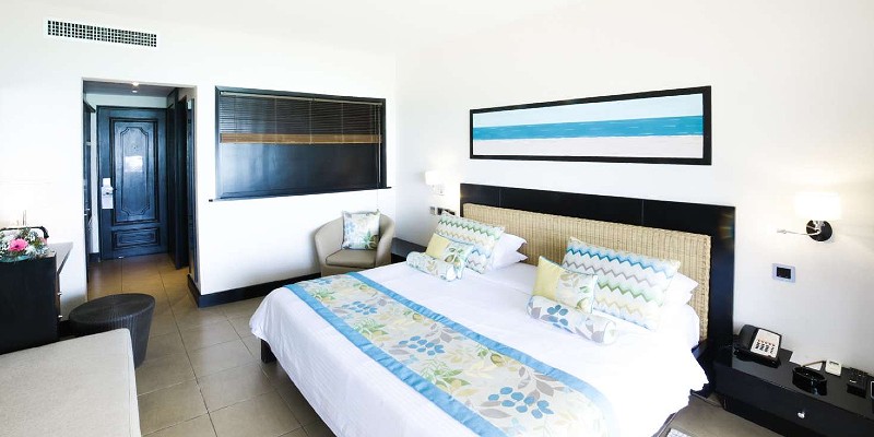 Room interior at Pearle Beach Resort in Mauritius
