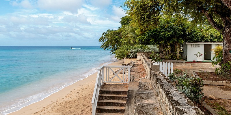 shot of a beach in Barbados