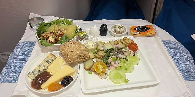 Food on an Air Mauritius flights