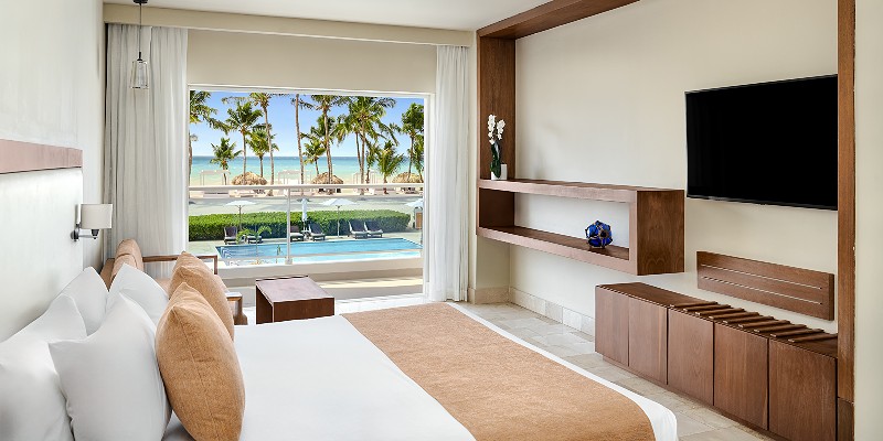 View from inside a king Ocean View Room at Sunscape Dominicus La Romana